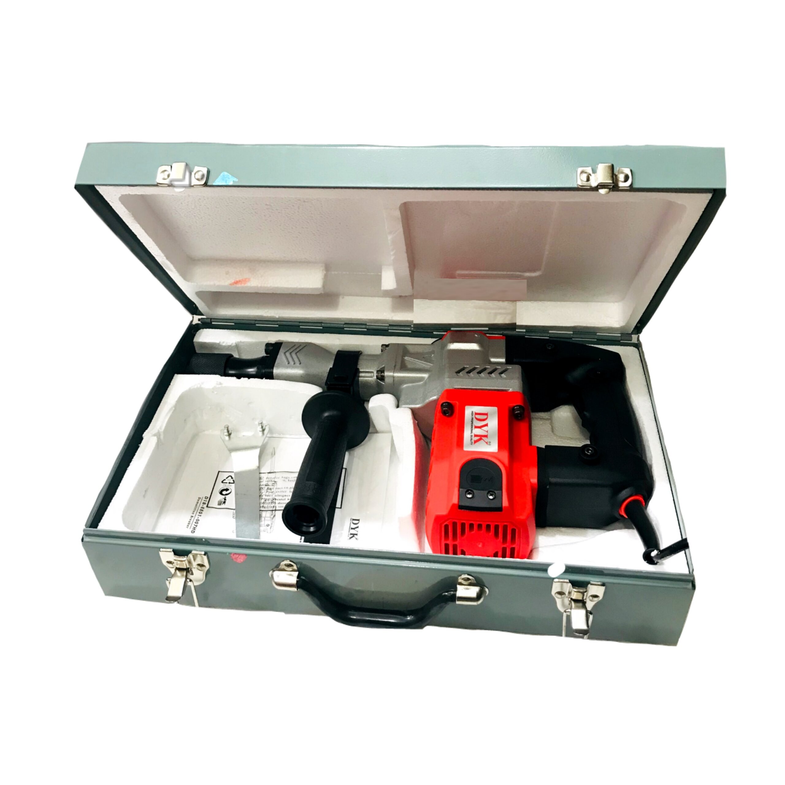 DYK D1B-EE01-007HD | Electric Demolition Hammer | Breaker | 1650W | 3600 BMP | 7.5 KG | High-Grade Aluminum Body | Lock on Switch with Variable Speed | Waterproof and Dust-proof | 6 Months Armature Warranty | Heavy Duty | Quality Product - Image 4