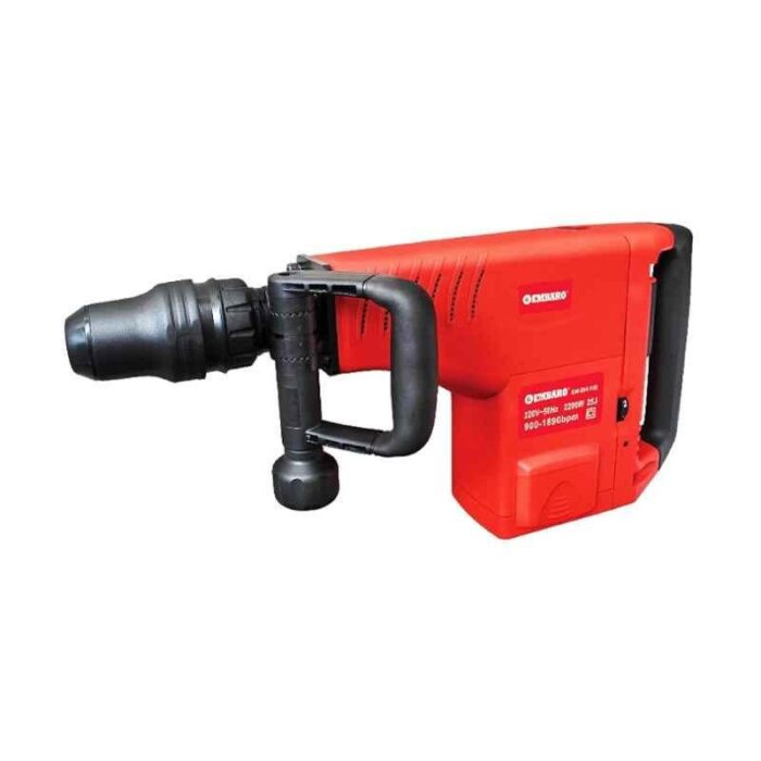 Embaro EM-DH-11E | Electric Demolition Hammer | Breaker | 2200W | No Load Speed 900-1890r/min | 11 KG | Maximum Drill Shank of 30mm | Flat Strip Switch with Variable Speed | Heavy Duty | Quality Product