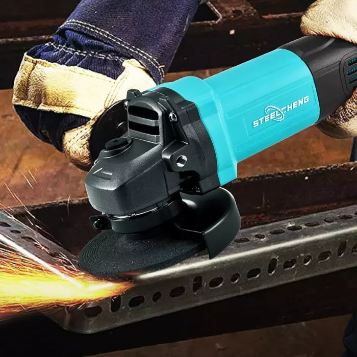 Steelcheng SC-AG-4-351 | Angle Grinder | 4 in. | 100mm | 1100W | 11000 RPM | 6 Months Armature Warranty | Dust and Water Proof | Variable Speed | Safety Switch | Anti Vibration Side Handle - Image 3
