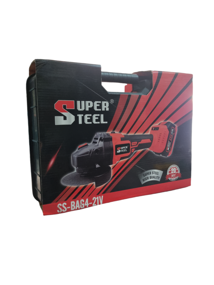 SuperSteel SS-BAG4-21V | Cordless Angle Grinder | 21 v | 4.0 Ah x 2 Pcs | M10 | 10500 rpm | 100 mm | 6 months Motor Warranty | Brushless | Heavy Duty - Image 8