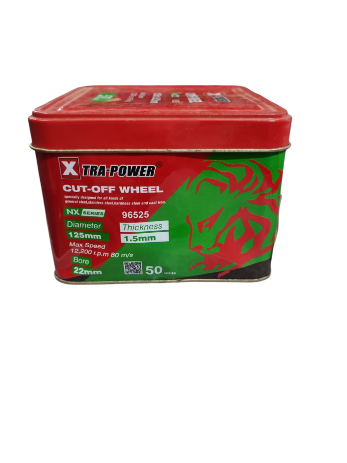 Xtrapower | Cut Off Wheel | 125mm | 5" | 125mm x 1.5mm x 22mm | For MS/SS Cutting | For 5" Angle Grinder | Excellent Quality | Pack of 50 pcs - Image 2