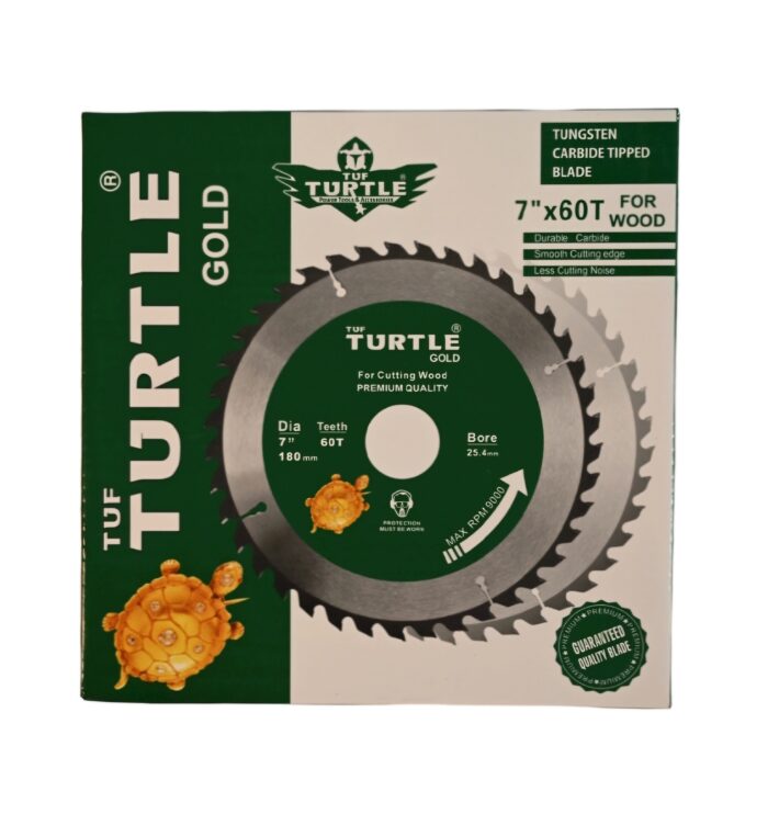 Turtle TCT | Saw Blade | 7" x 180 mm x 60T x 25.4mm | Premium Quality - Image 2