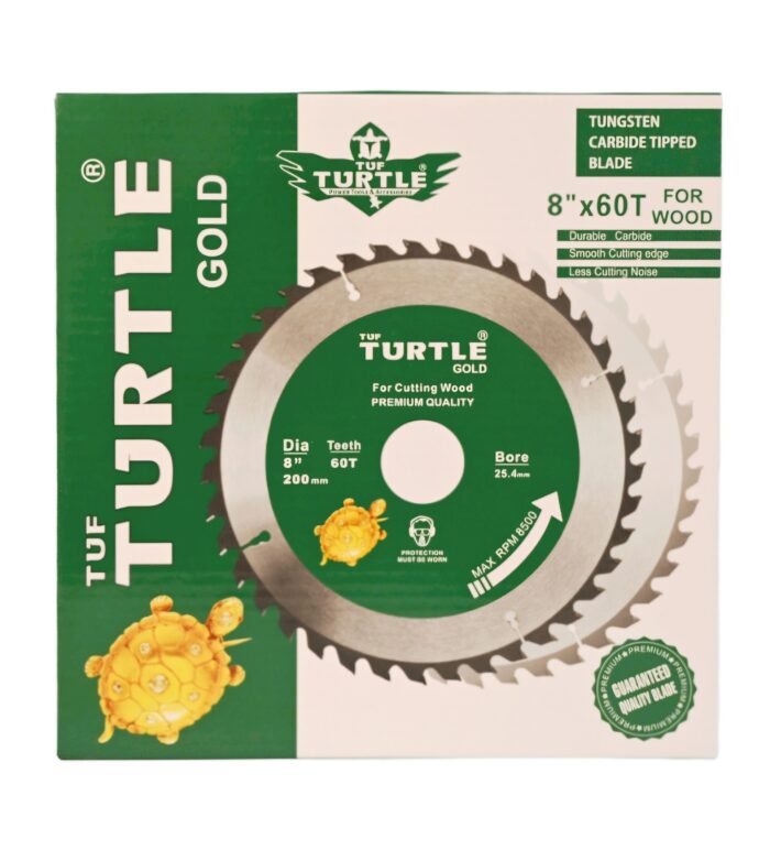Turtle TCT | Saw Blade | 8" x 60T x 250MM x 25.4mm | Premium Quality - Image 2