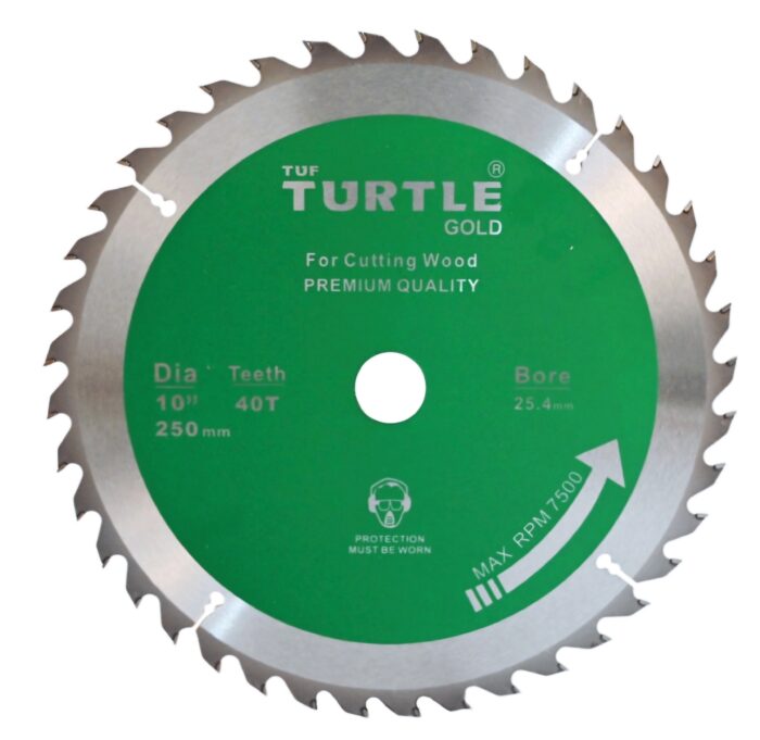 Turtle TCT | Saw Blade | 10" x 40T x 250MM x 25.4mm | Premium Quality