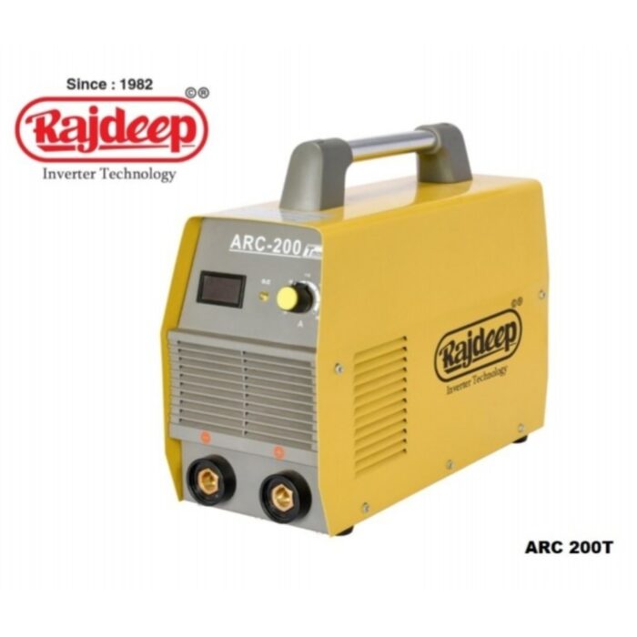 Rajdeep ARC 200T MASFET | Welding Machine | 200A | 1 Phase Mosfet | Current Rating- 200A | Single Phase 220V | Mosfet Technology | Digital Display | Road Size 1.5 – 3.15 mm | Heavy Duty | Quality Product