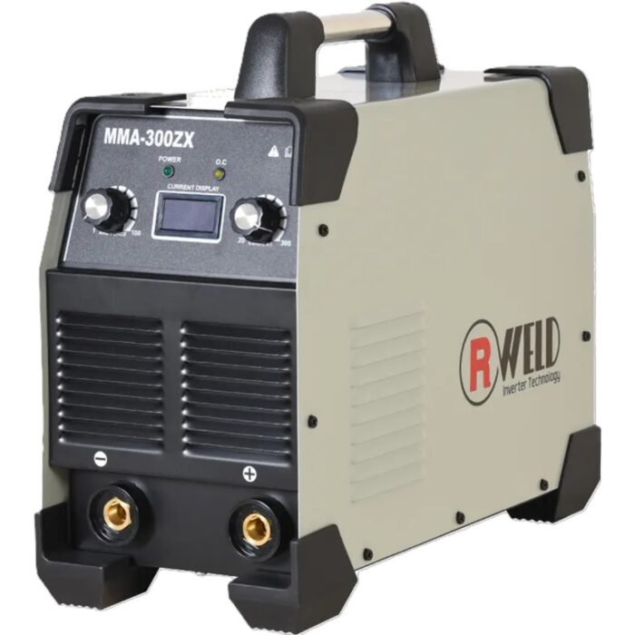 RWeld MMA-300ZX | Welding Machine | 300A | 1-2 Phase | Current Rating-300A | Stable Arc Starting | Inbuilt Anti Stick Function | IGBT Technology | Digital Display | Road Size 1.5 – 4.00 mm | 6 months Warranty | Extra Heavy Duty Industrial Quality | Quality Product
