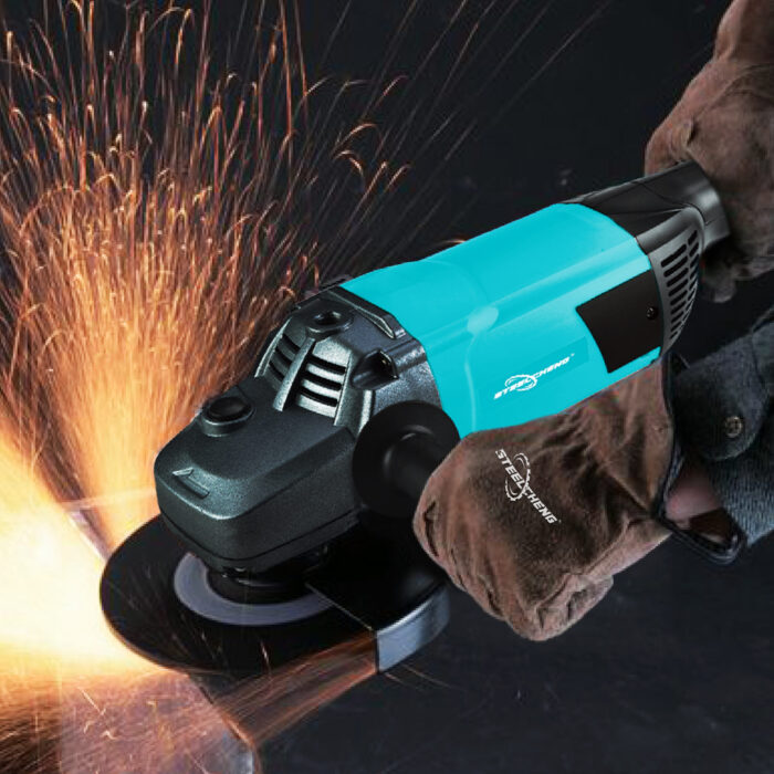Steelcheng SC-AG-7-359 | Angle Grinder | 7 in. | 180mm | 3300W | 11000 RPM | 6 Months Armature Warranty | Toggle Switch | Water and Dust Proof | Double Insulation | Anti Vibrational Side Handle | Extra Heavy Duty | Best in Class - Image 5