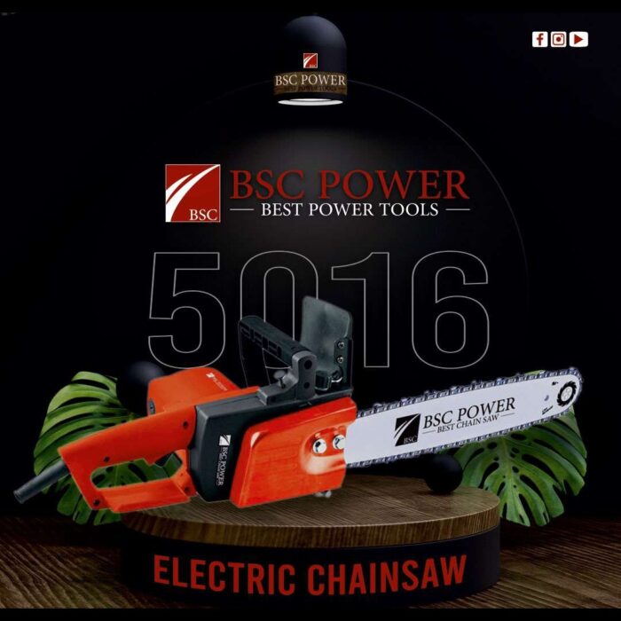 BSC Power BSC-ECS-5016 | Electric Chain Saw | 16" | 405mm | 1600W | 4000 RPM | Copper Motor | Light Weight | Original 5016 Model | Heavy Duty | Rough and Tough - Image 9