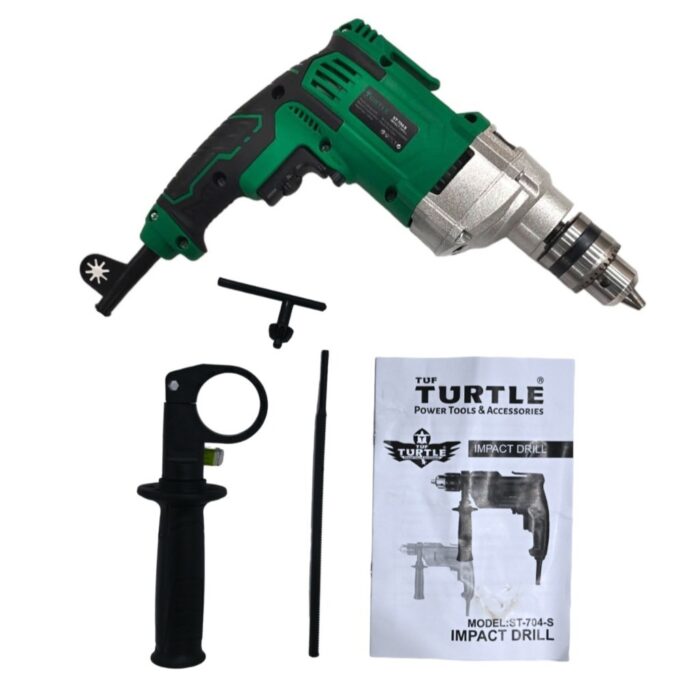 Turtle ST-704S | Impact Drill | 13mm | 1200W | 3200 RPM | Reverse & Forward Mode | Variable Speed | Impact & Regular Drill Mode | Heavy Duty | Rough and Tough - Image 2