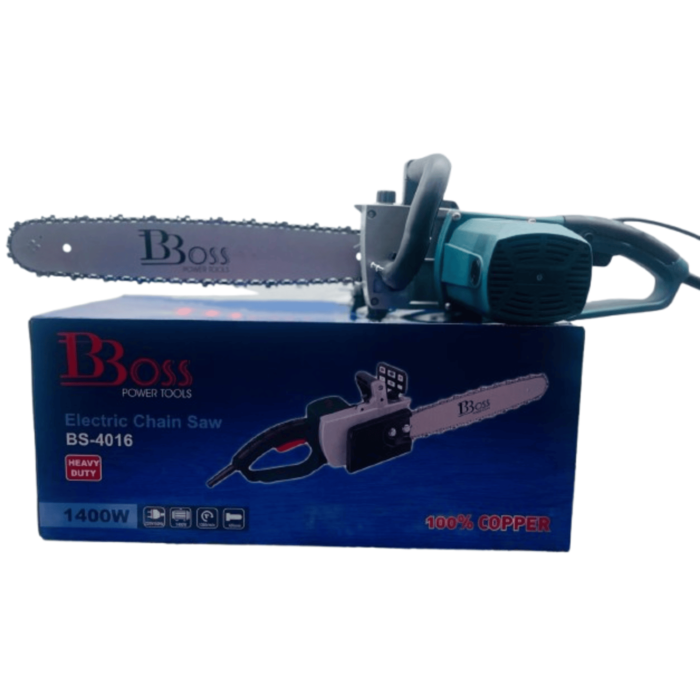 BOSS BS-4016 | Electric Chain Saw | 16" | 405mm | 1400W | 4000 RPM | Copper Motor | Light Weight | Economical | 4016 Model | Heavy Duty | Budget Friendly - Image 5