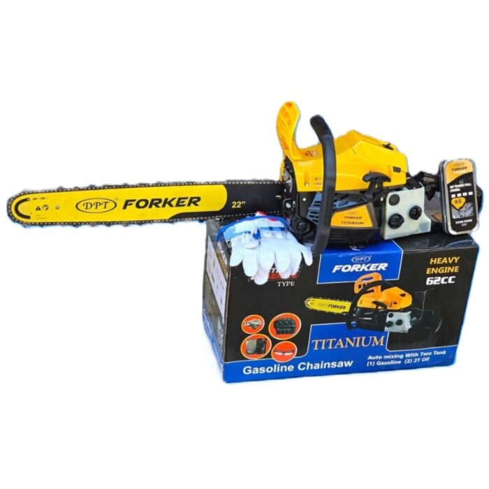 DPT Forker Titanium FKB-62 | 4 Stroke Type | Chain Saw | 62cc | 550ml | 22" | 55cm | 550mm | 2500W | Portable | Light Weight | Heavy Duty | Rough and Tough - Image 4