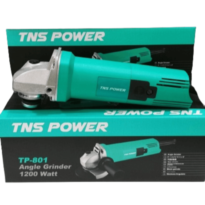 TNS Power TP-801 | Angle Grinder | 4 in. | 100mm | 1200W | 11000 RPM | Variable Speed | Safety Switch | Anti Vibration Side Handle | Budget Friendly - Image 3