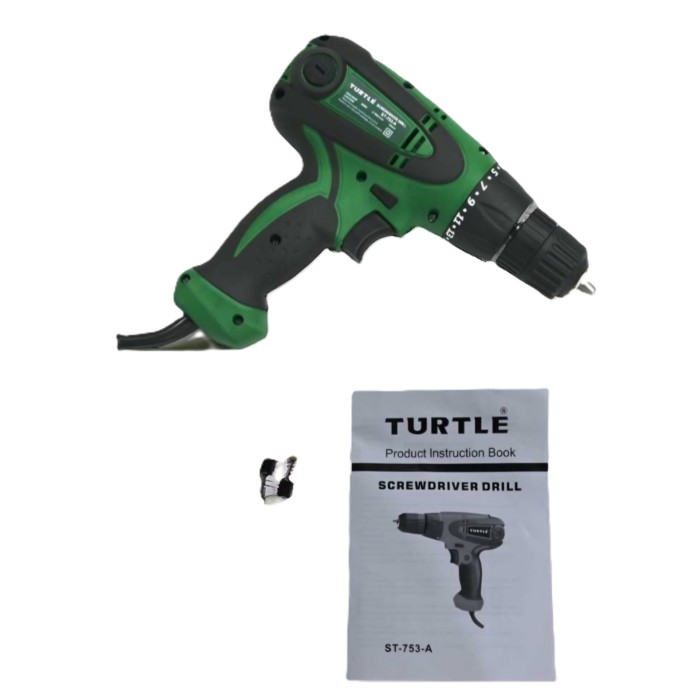 Turtle ST-753A | Electric Screw Driver | 10mm | 500W | 780 RPM | Torque Adjustment Option | Full Copper Winding | Pistol Grip | Heavy Duty | Rough and Though - Image 3