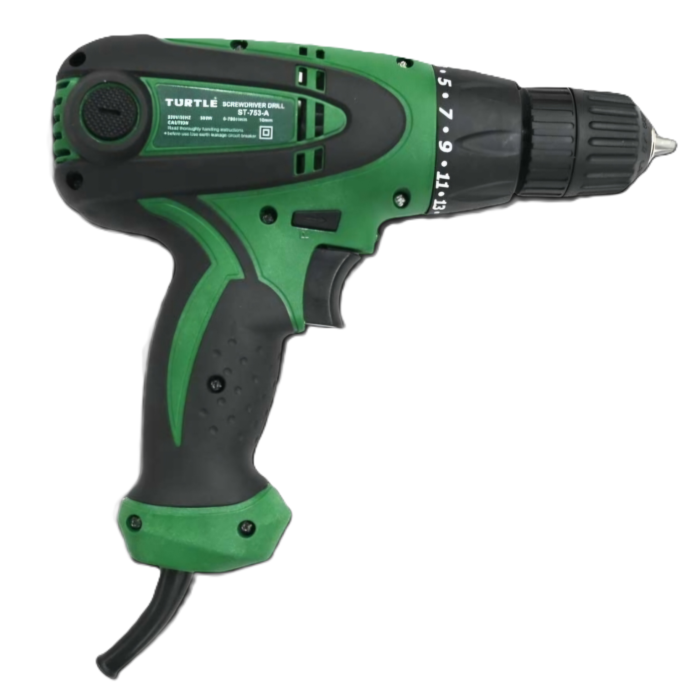 Turtle ST-753A | Electric Screw Driver | 10mm | 500W | 780 RPM | Torque Adjustment Option | Full Copper Winding | Pistol Grip | Heavy Duty | Rough and Though - Image 2