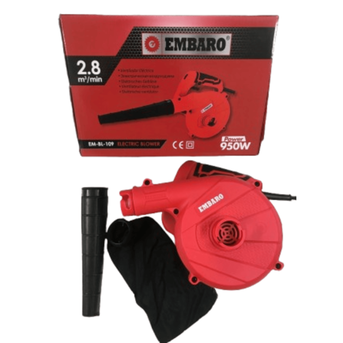 Embaro BL109 | Air Blower | 950W | Full Copper Winding | 2.8 Sq.m/min | 16000 RPM | Variable Speed | Heavy Duty - Image 3