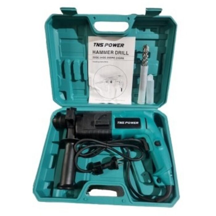 TNS Power TP-RH20 | Rotary Hammer Drill | 20mm | 1200W | 0-850 RPM | 3 Pcs Drill Bits | Copper Motor | Reverse Forward Function | Variable Speed | Two Mode | Pistol Type Handle | Budget Friendly - Image 4