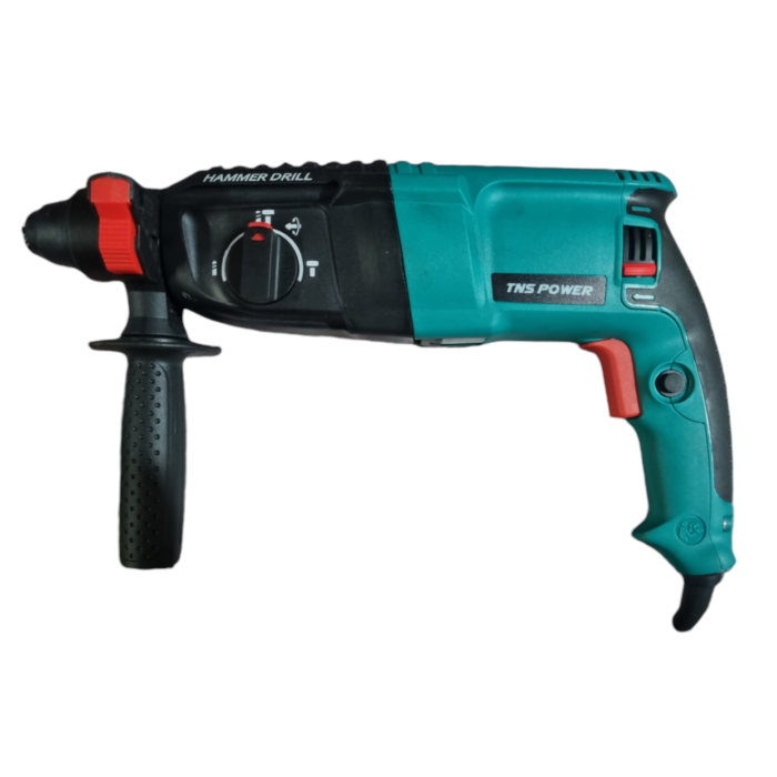 TNS Power TP-RH26 | Rotary Hammer Drill | 26mm | 1800W | 0-1100 RPM | 3 Pcs Drill Bits | Copper Motor | Reverse Forward Function | Variable Speed | Three Mode | Pistol Type Handle | Heavy Duty | Budget Friendly