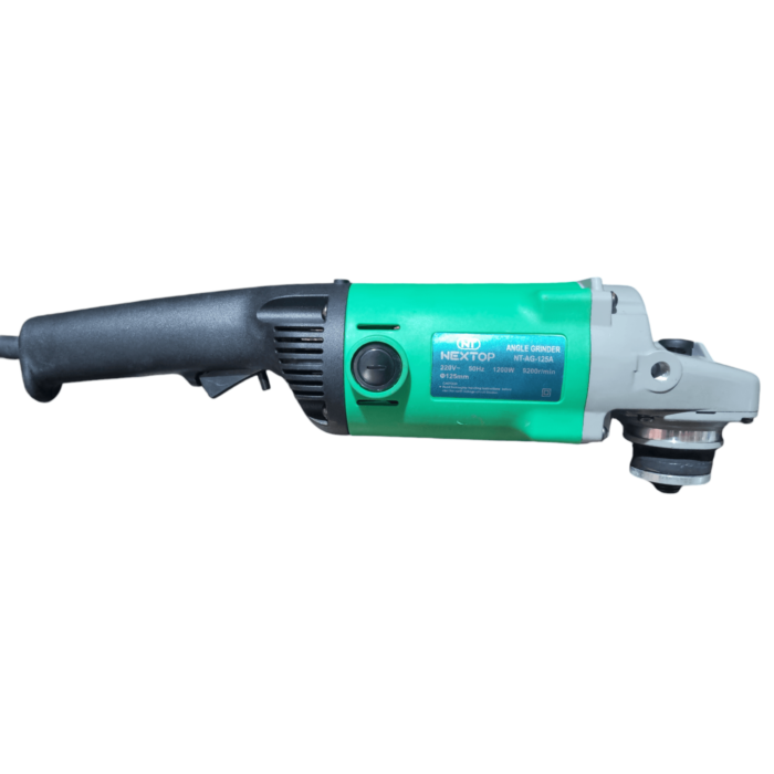 Nextop NT-AG-125A | Angle Grinder | 5 in. | 125mm | 1200W | 9200 RPM | Toggle Switch | Anti Vibrational Side Handle | Heavy Duty | Rough and Tough - Image 2