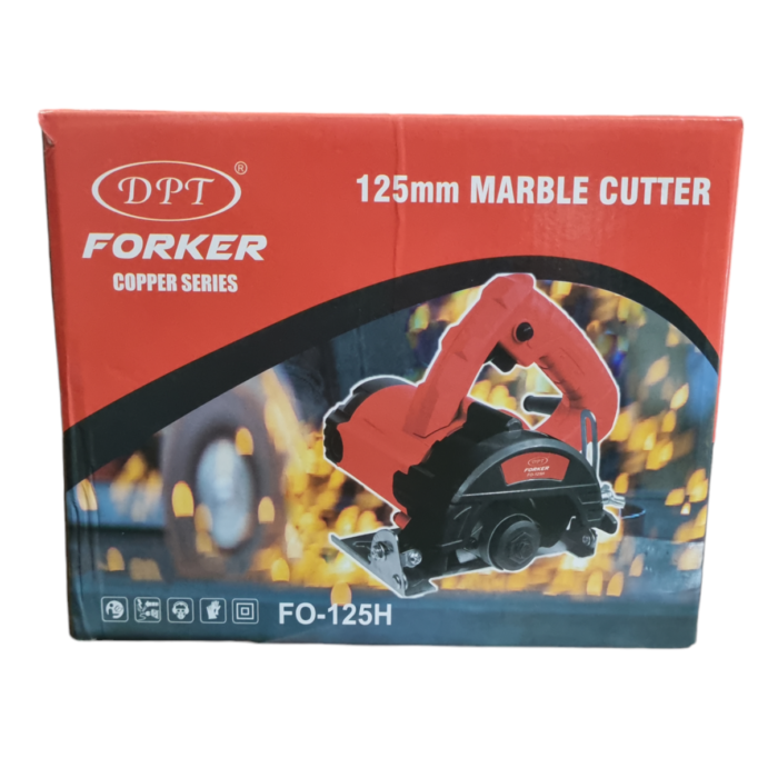 DPT Forker FO-125H | Marble Cutter | 5 In. | 125mm | 1800W | 13500 RPM | Diamond Blade | Spindle Lock | Heavy Duty - Image 9