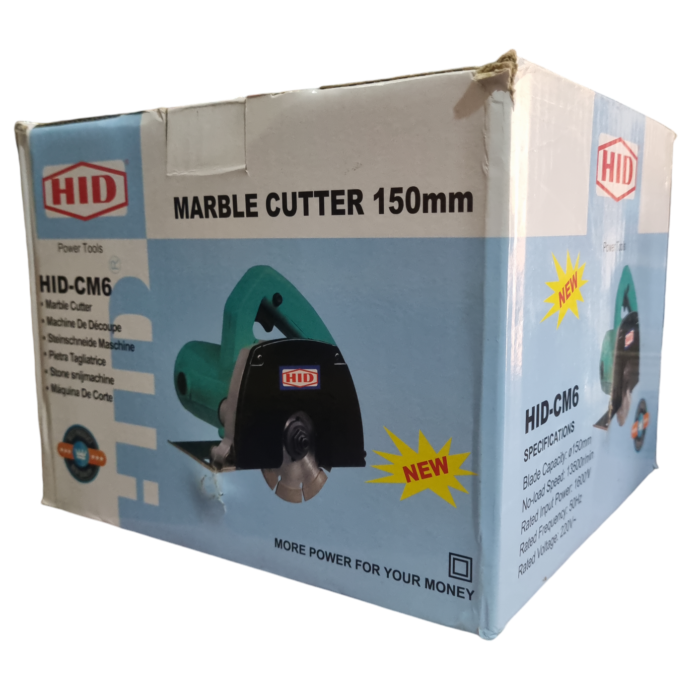 HID CM-6 | Marble Cutter | 6 In. | 150mm | 1600W | 13500 RPM | Diamond Blade | Spindle Lock | Heavy Duty | Premium Product - Image 9