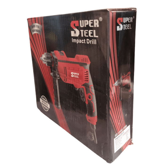 Super Steel SS-13RE-1050 | Impact Drill | 13mm | 1050W | 2800 RPM | 6 Months Armature Warranty | Water and Dust Proof | Reverse & Forward Mode | Variable Speed | Impact & Regular Drill Mode | Heavy Duty | Best in Class - Image 9