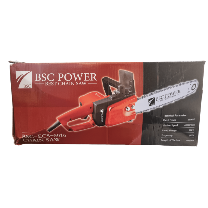 BSC Power BSC-ECS-5016 | Electric Chain Saw | 16" | 405mm | 1600W | 4000 RPM | Copper Motor | Light Weight | Original 5016 Model | Heavy Duty | Rough and Tough - Image 8