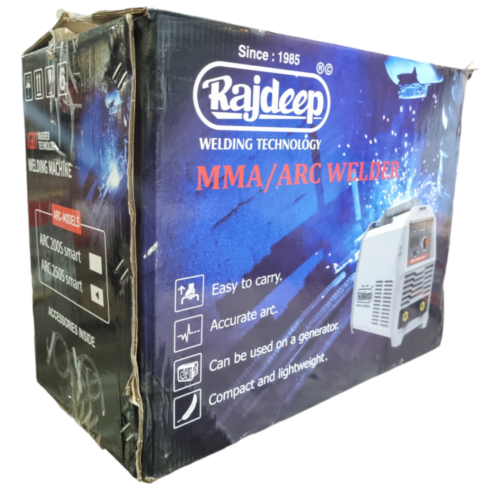 Rajdeep ARC-250S | Smart Welding Machine | 250A | 1 Phase VRD | Current Rating- 250A | Single Phase 220V | IGBT Technology | Digital Display | Road Size 1.5 – 3.15 mm | Heavy Duty | Premium Quality Product - Image 6