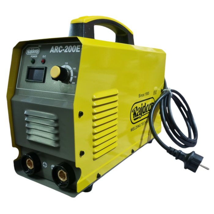 Rajdeep ARC 200E | Welding Machine | 200A | 1 Phase | Current Rating- 200A | Single Phase 220V | IGBT Technology | Digital Display | Road Size 1.5 – 3.15 mm | Heavy Duty | Quality Product
