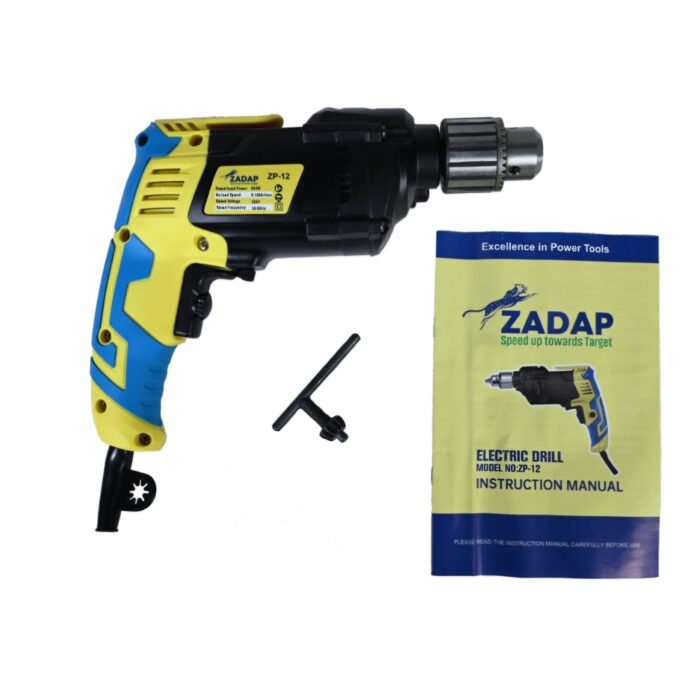 Zadap ZP-12 | Electric Drill Machine | Without Impact | 13mm | 850W | Pistol Grip | 1800 RPM | Regular Drill Mode | Reverse & Forward Mode | Variable Speed | Heavy Duty - Image 3