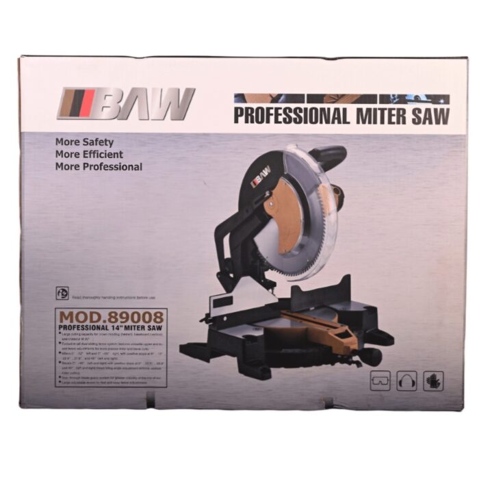 BAW 89008 | Miter Saw | ALR Type | 14" | 2000 W | 3500 RPM | 355MM | Heavy Duty | Best Product - Image 5