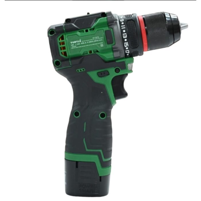 Turtle ST-762S | Screw Driver Drill | Brushless | Cordless | 10mm | 18V, 1.3Ah Battery | 0-500 and 0-2000 RPM | Reverse Forward Function | LED Light | 21NM Torque | Metal Chuck | Heavy Duty - Image 4