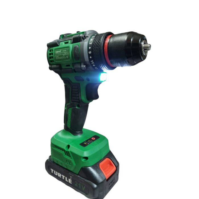 Turtle ST-763S | Screw Driver Drill | Brushless | Cordless | 21V, 1.3Ah Battery | 10mm | 0-550 and 0-2000 RPM | Reverse Forward Function | LED Light | 45NM Torque | Metal Chuck | Heavy Duty - Image 4