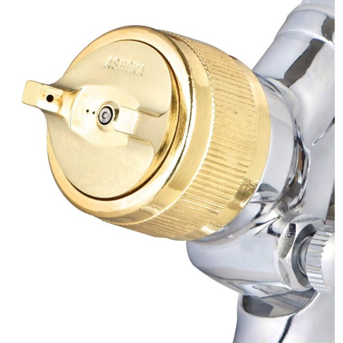 Ashoka ATC-03 | Techno Craft XP Edition | HVLP Spray Gun | World's First Hybrid HVLP Technology Gun | 1 Pint | 1.4mm Nozzle | Stainless Steel Body | 600ml | Gold Plated Air Cap | Extra Heavy Duty - Image 5