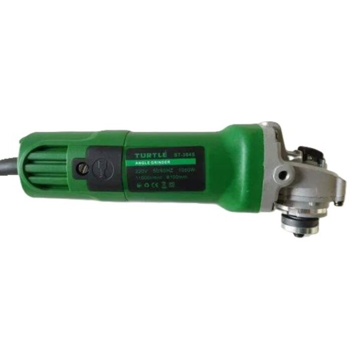 Turtle ST-304S | Angle Grinder | 4 in. | 100mm | 1050W | 11000 RPM | Variable Speed | Back Switch | Anti Vibration Side Handle